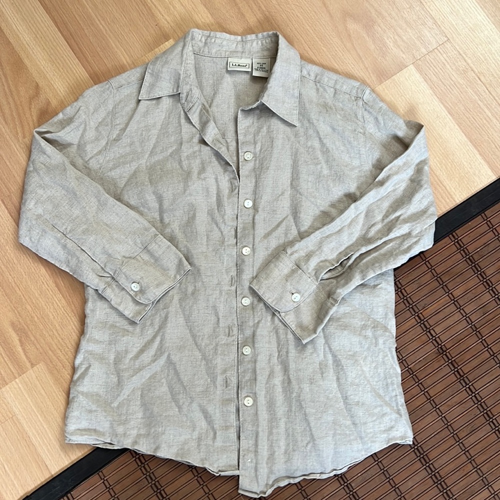 L.L Bean 100% linen shirt